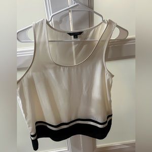 Black and White Banana Republic Sleeveless Top- Size Small